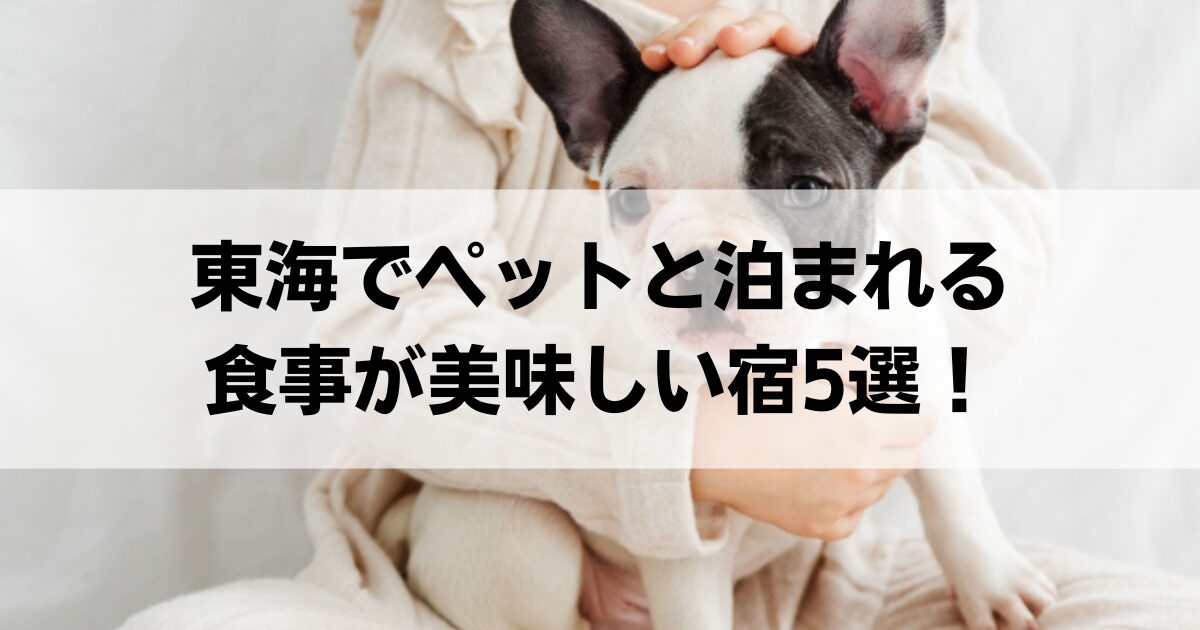 東海でペットと泊まれる食事が美味しい宿5選！愛犬と部屋食を楽しめる宿も紹介